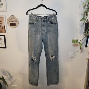 Princess Polly High-Waist Distressed Jeans